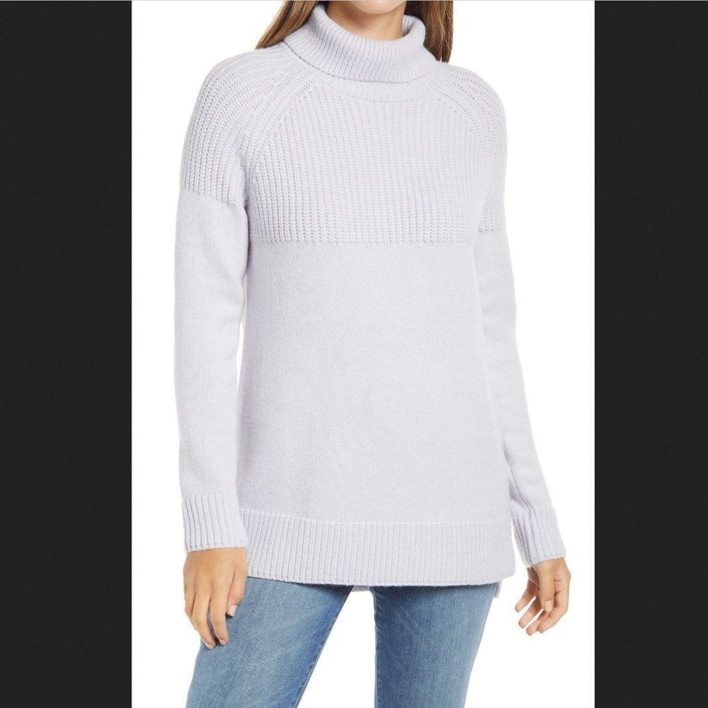 ‎Caslon Purple Tunic Sweater